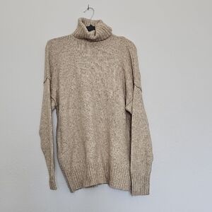 H&M Womens Tan Turtleneck Sweater